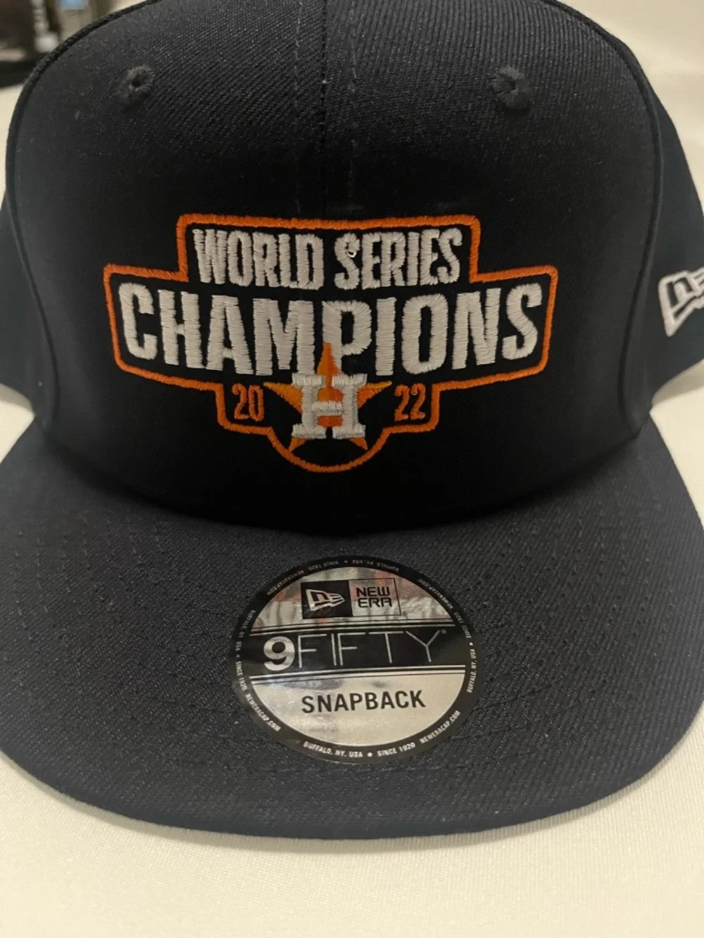 Houston Astros 2022 World Series New Era 9FIFTY Snapback Blue Hat MLB